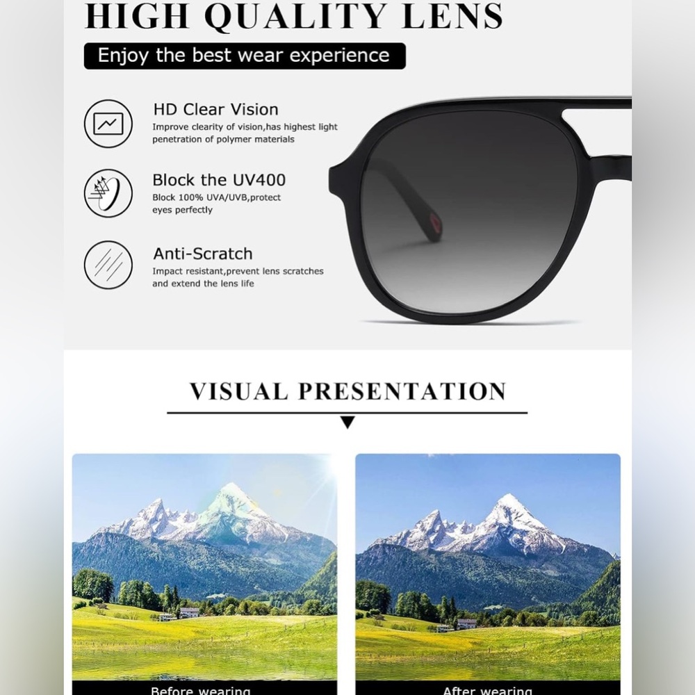 3 PAIR Retro  Aviator Sunglasses  for Men *NEW*
 70s Stylish Vintage NEW - Picture 5 of 6